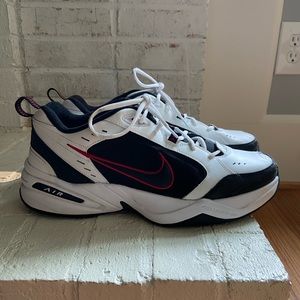 Nike Air Monarch IV Cross Trainer Black White and Red size 13 Width D